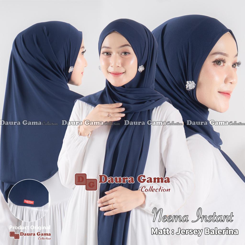 NEEMA INSTAN Jilbab Instan Jersey Ballerina Segitiga Instan Polos