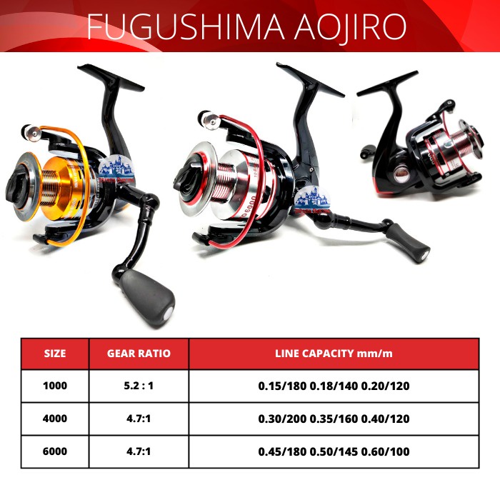 REEL SPINNING FUGUSHIMA AOJIRO 8BB 1000/4000/6000