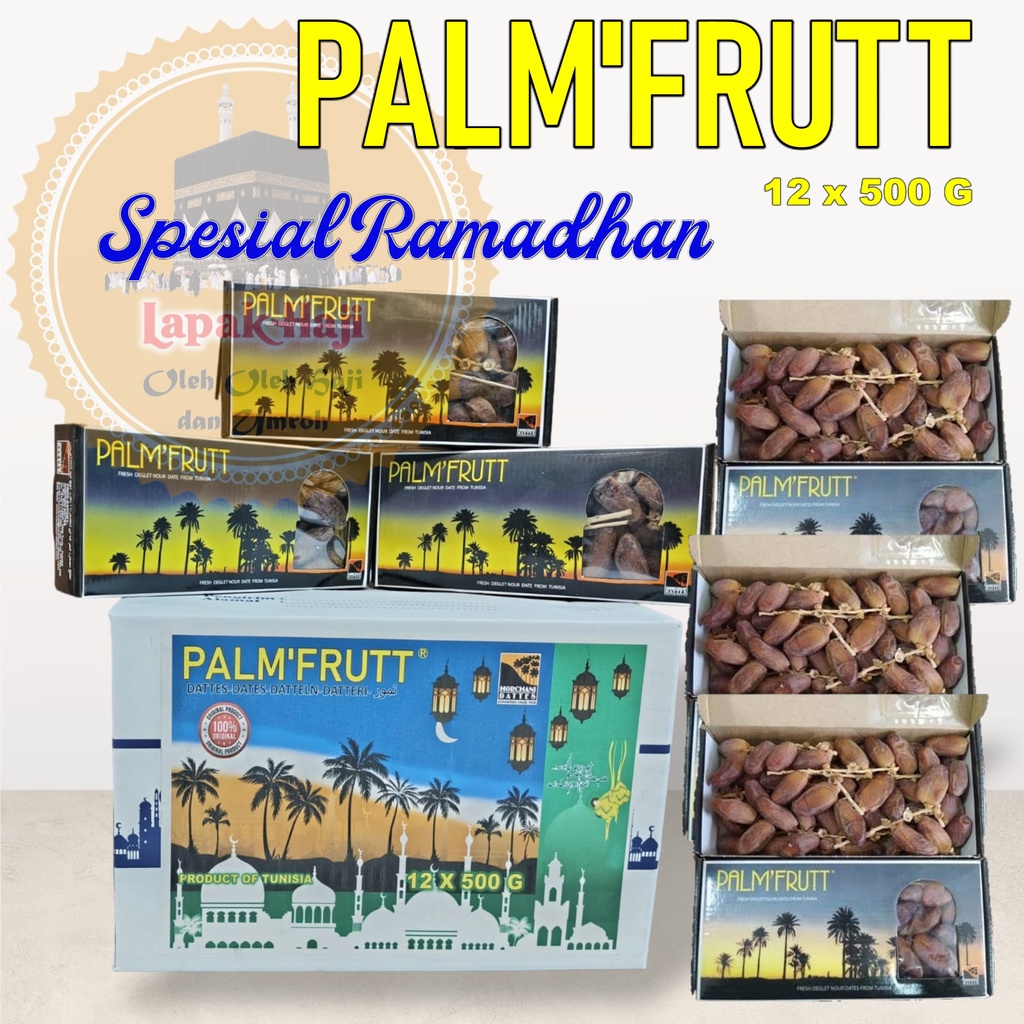 

Kurma tangkai palm fruit /palm'frutt 500gr x 12pcs /1dus