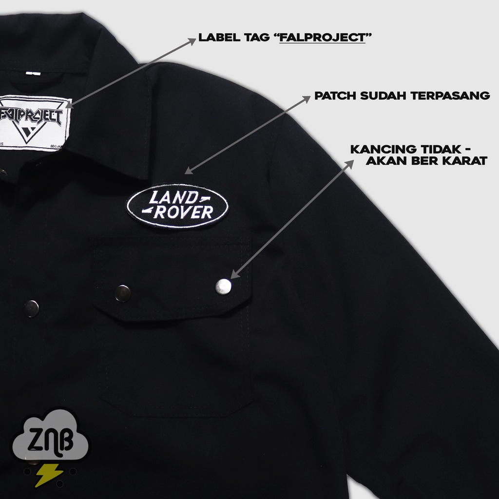 NEW PRODUK ZINBONS FIELD JAKET SEMI PARKA STP FULL PATCH BORDIR JAKET SEMI PARKA