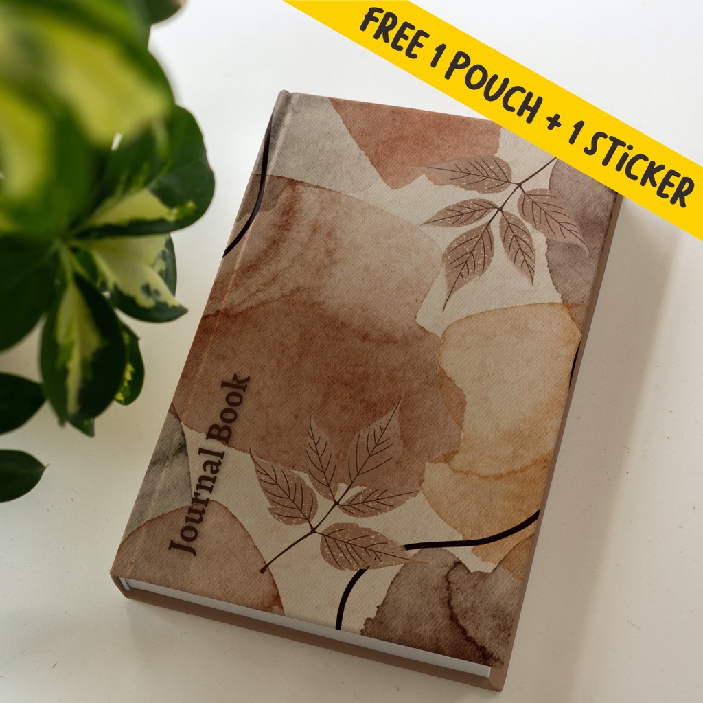 

Buku Catatan Diary Journal Notebook Agenda, Dotted dan Polos Journal Book Cream