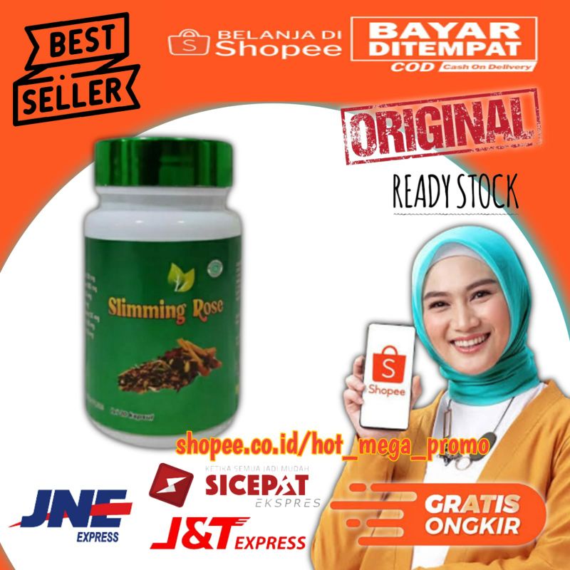 SLIMMING ROSE BY HERA ASLI 100%  ORIGINAL OBAT DIET PELANGSING BERAT BADAN JAMU HERBAL AMPUH DETOKS 