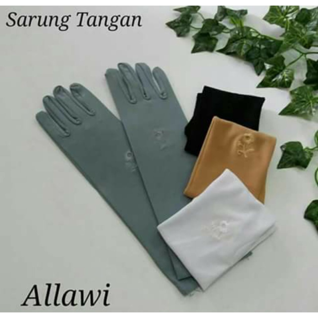 Sarung Tangan Glove Formal Wanita Muslim Muslimah Dewasa Remaja Allawi Panjang Umroh F973