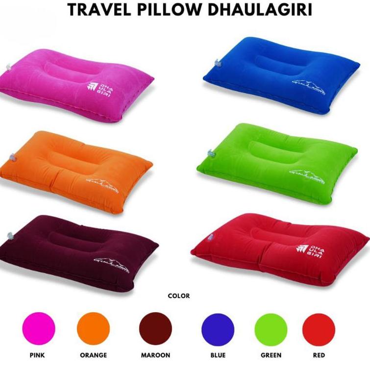 Discount Today Bantal lipat outdoor travel pillow bantal tiup bantal angin dhaulagiri grosir