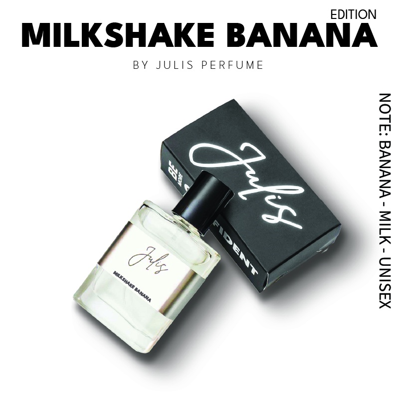 Parfum Milkshake Banana Parfum Pria Dan Wanita Aroma Lembut, Kalem, Dan Manis By julis inspired perfume Minyak Wangi Murah Berkualitas