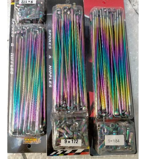 ☺ Jari jari ruji pelangi semua motor ring 17 14 ➭