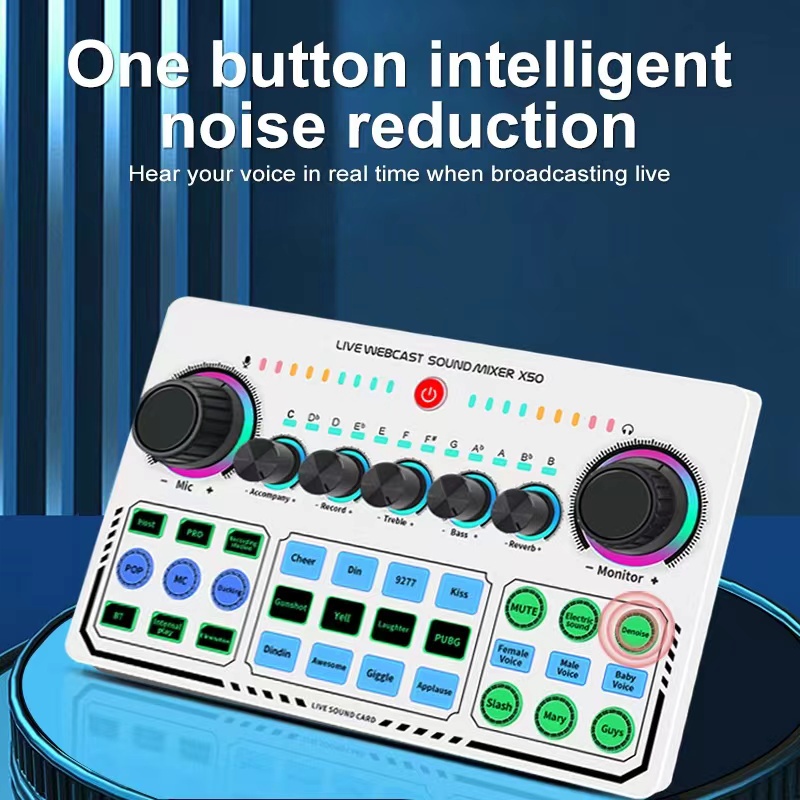 X50 SoundCard 6Modes RGB LED Wireless Bluetooth compatible