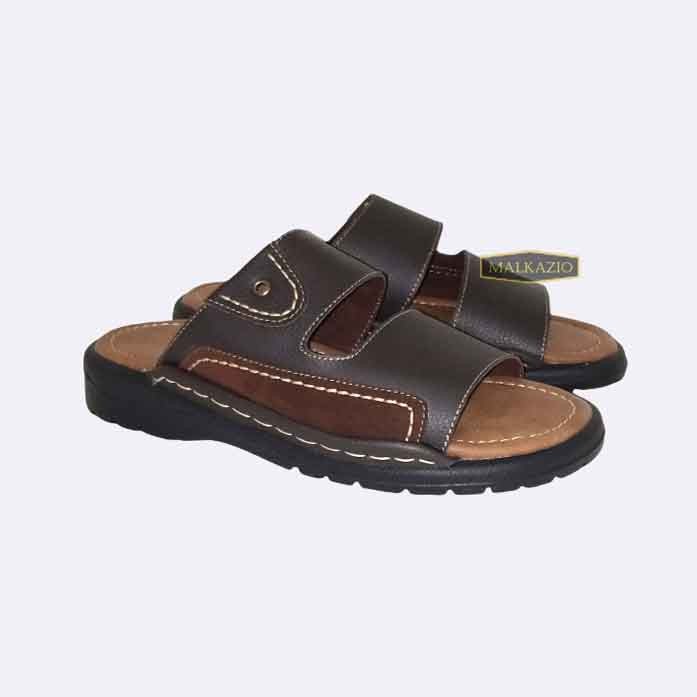 WILFORD LEATHER | Sandal Pria Slide Kulit Coklat / Sendal Bata Laki Laki