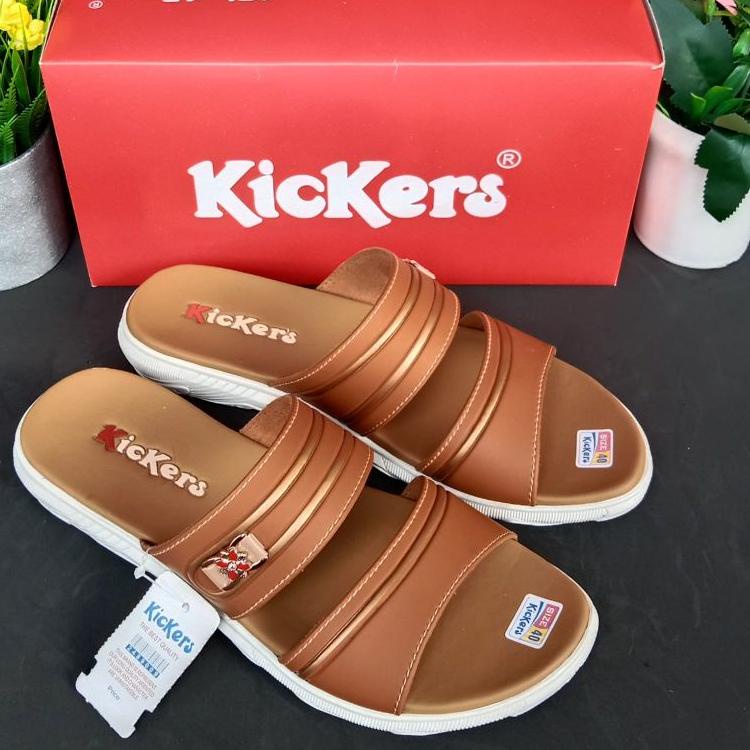 KIR.03Ma23ι– DISKON SANDAL KICKERS  WANITA TERBARU / SANDAL SLOP BAN DUA WANITA KEKINIAN TRENDY 2022