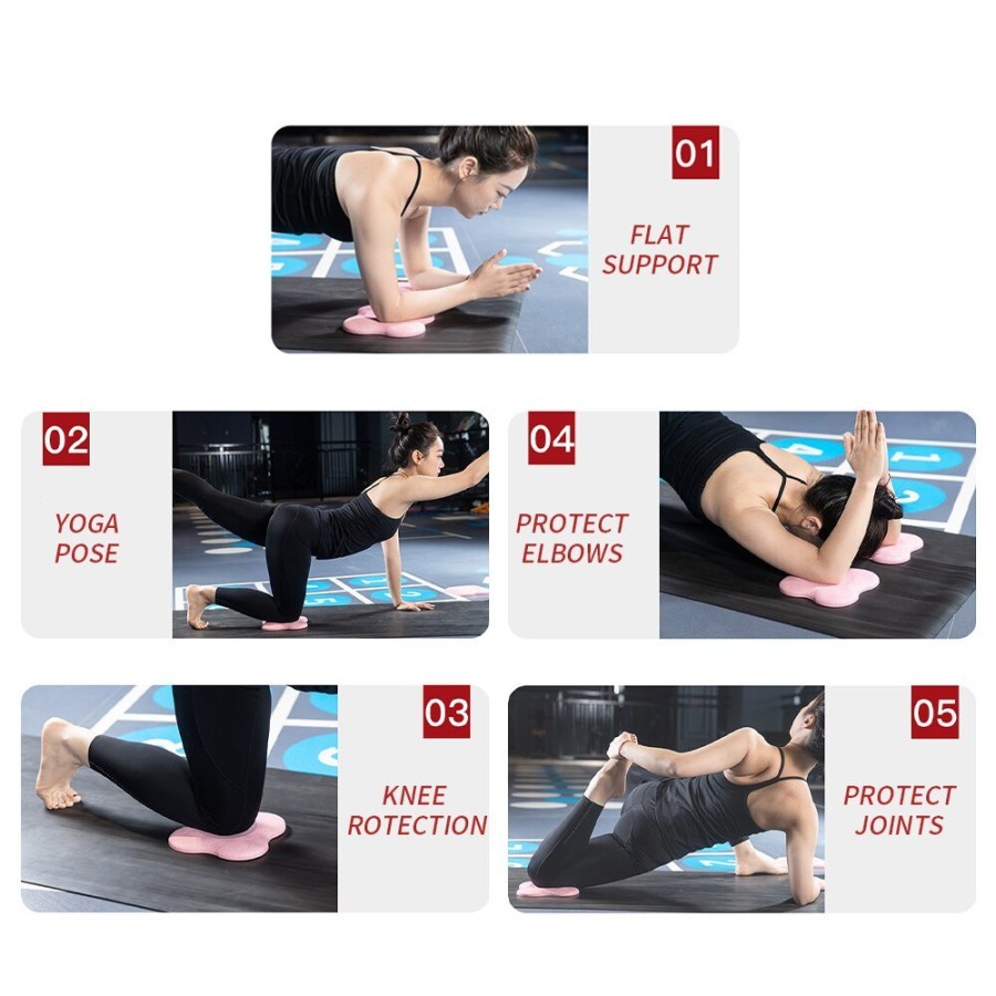 Alas Lutut Yoga Knee Pad Elbow Joint Support pilates body pump