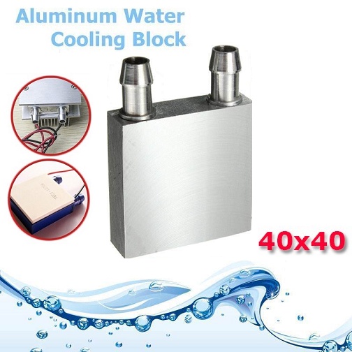 Water Block Cooling Waterblock Aluminium Heatsink Peltier Cooler CPU GPU