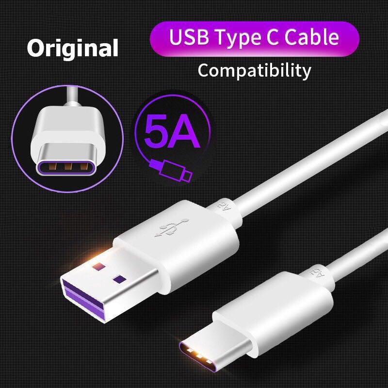 5A Data Support Super Fast Charging Usb Type C - Micro Usb 2.0 V8 - Lightning For Charge