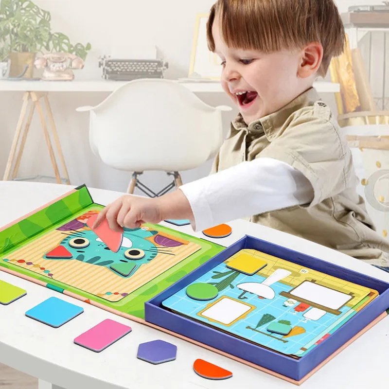 BIANCA - Mainan Edukasi Puzzle Magnet All About Shapes