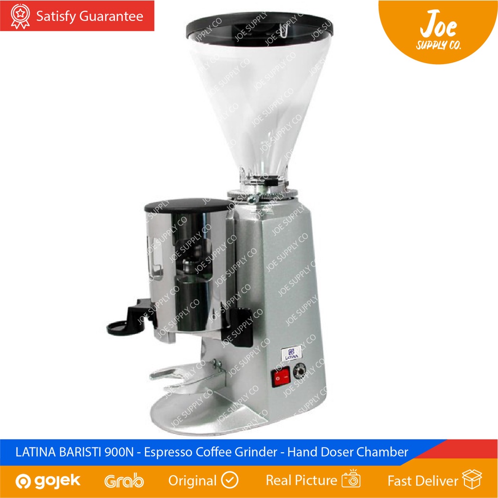 LATINA BARISTI 900N - Espresso Coffee Grinder Hand Doser / Pedal Dosing Chamber