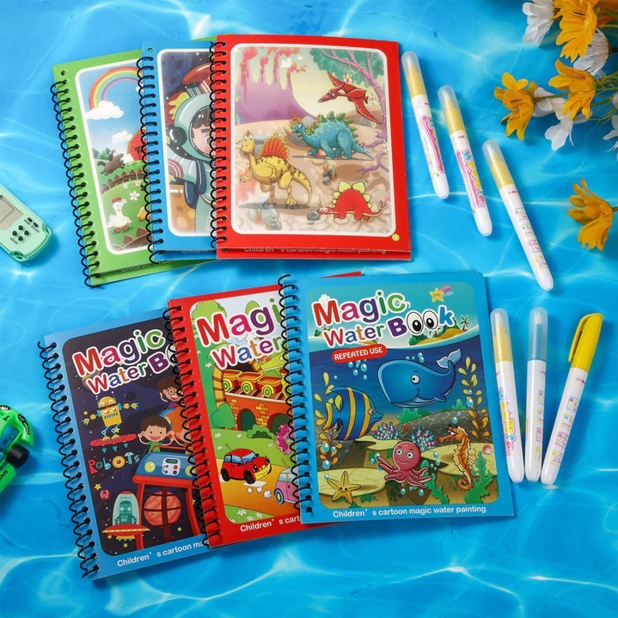 

Magic Water Book / Buku Gambar Anak / Mainan Mewarnai / Buku Mewarnai