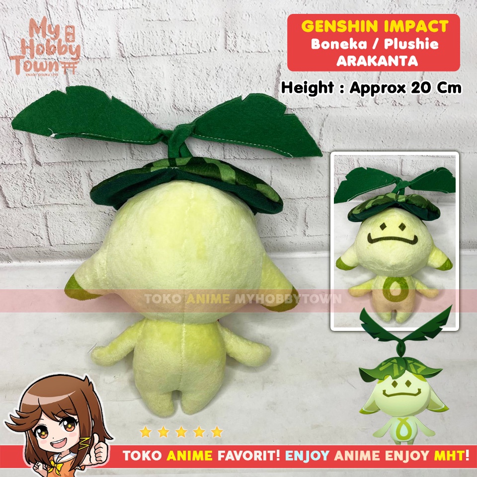 Boneka Anime Game Karakter Genshin Impact Aranara - Arakanta Plushie Doll