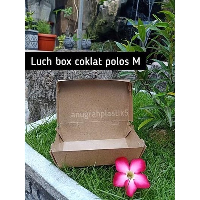 

Paper Lunch Box Coklat Polos Uk M