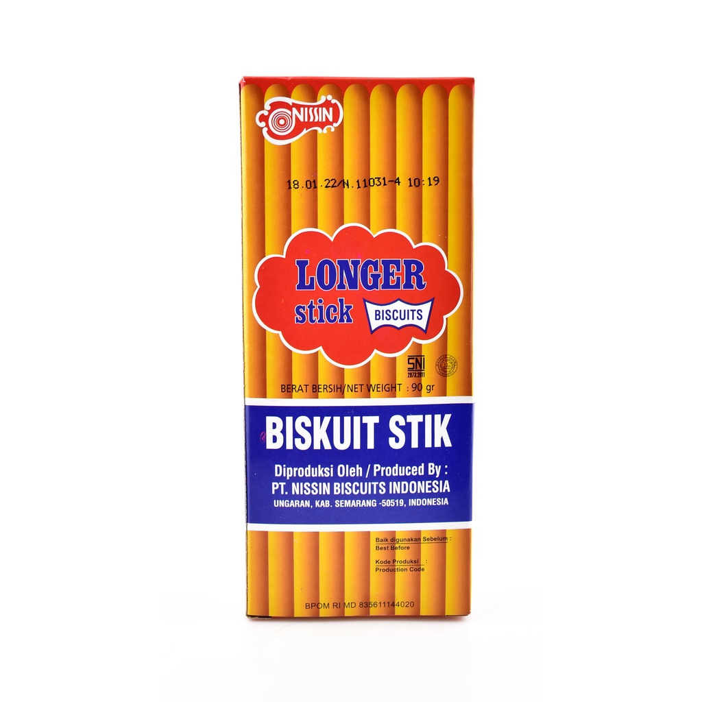 

BISKUIT STIK NISSIN LONGER STICK 90 GR