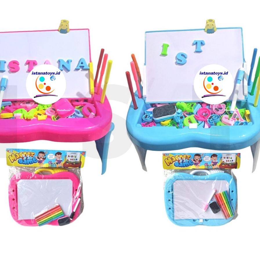 

✭ ID Mainan Papan Tulis Magnetic Drawing Board Meja Belajar Anak FU1131 ♘