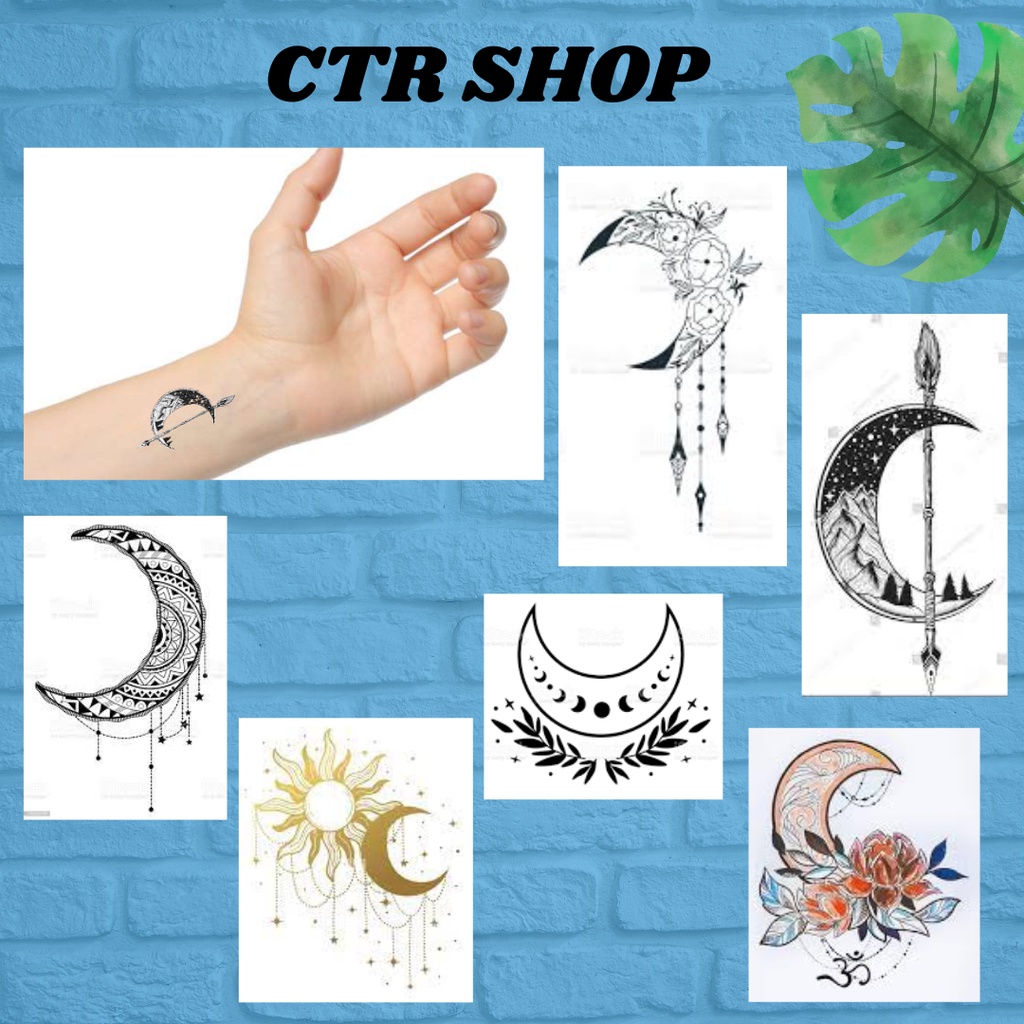 Tatto Temporer Bulan Tatto temporary tahan lama tatoo temporary tahan air