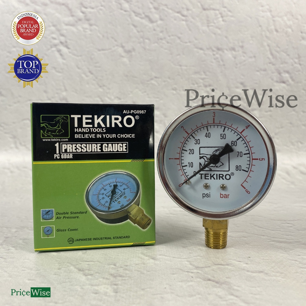 Alat Ukur Tekanan 6 bar Tekiro / Pressure Gauge 6bar