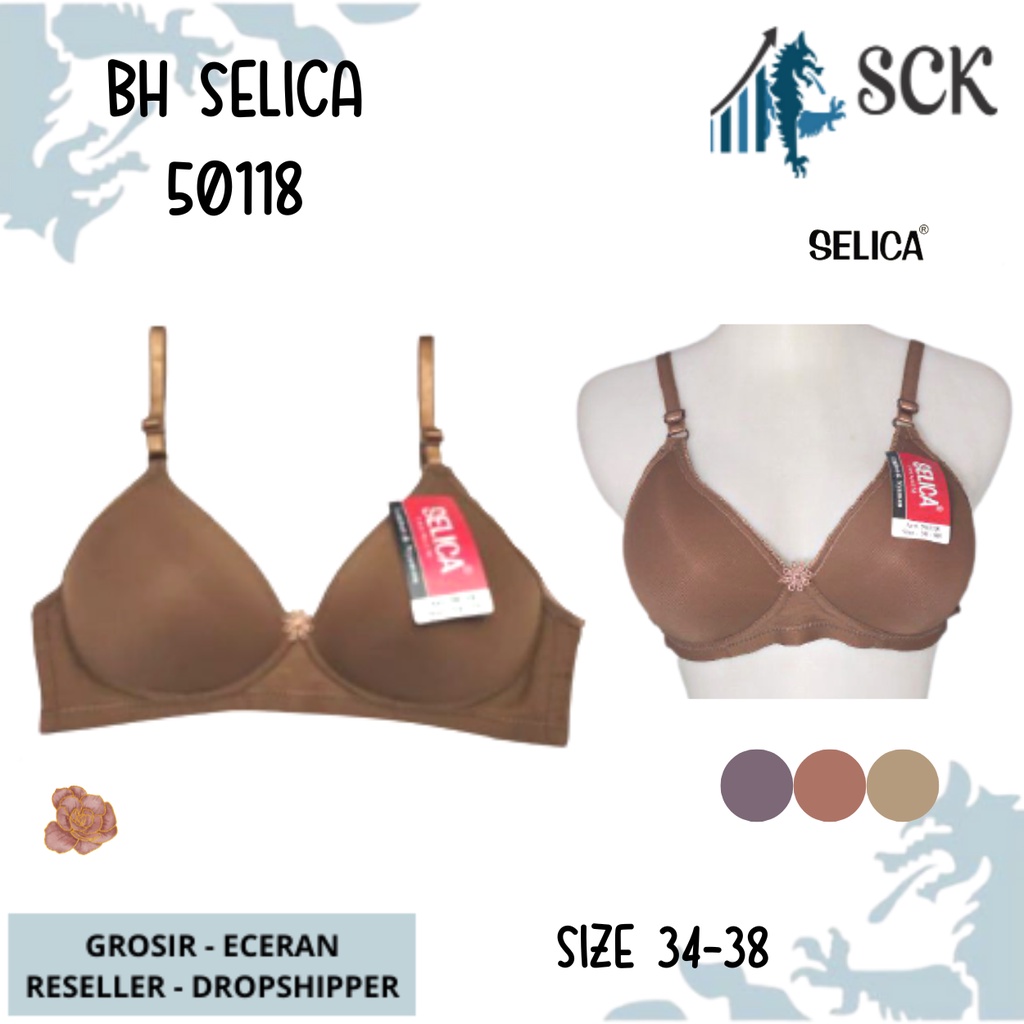 BH SELICA 50118 Motif SIZE 34 - 38 / BH Busa Tipis Tanpa Kawat CUP B / Pakaian Dalam CEWEK - sckmenwear GROSIR