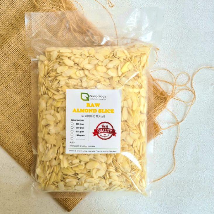 

➬ Almond Slice Raw / Almond Iris Tipis Mentah - 1 kilogram ✻