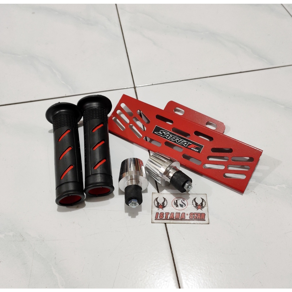 Paketan Hemat Tutup Radiator Satria Fu plus jlu stang pcx plus grip sisik