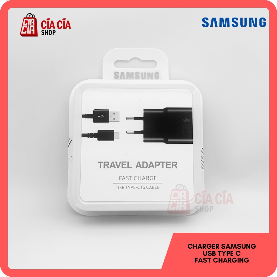 Charger Samsung Note 8, 9, S8, S9 Usb Type C Fast Charging Original Travel Adaptor Samsung Type C