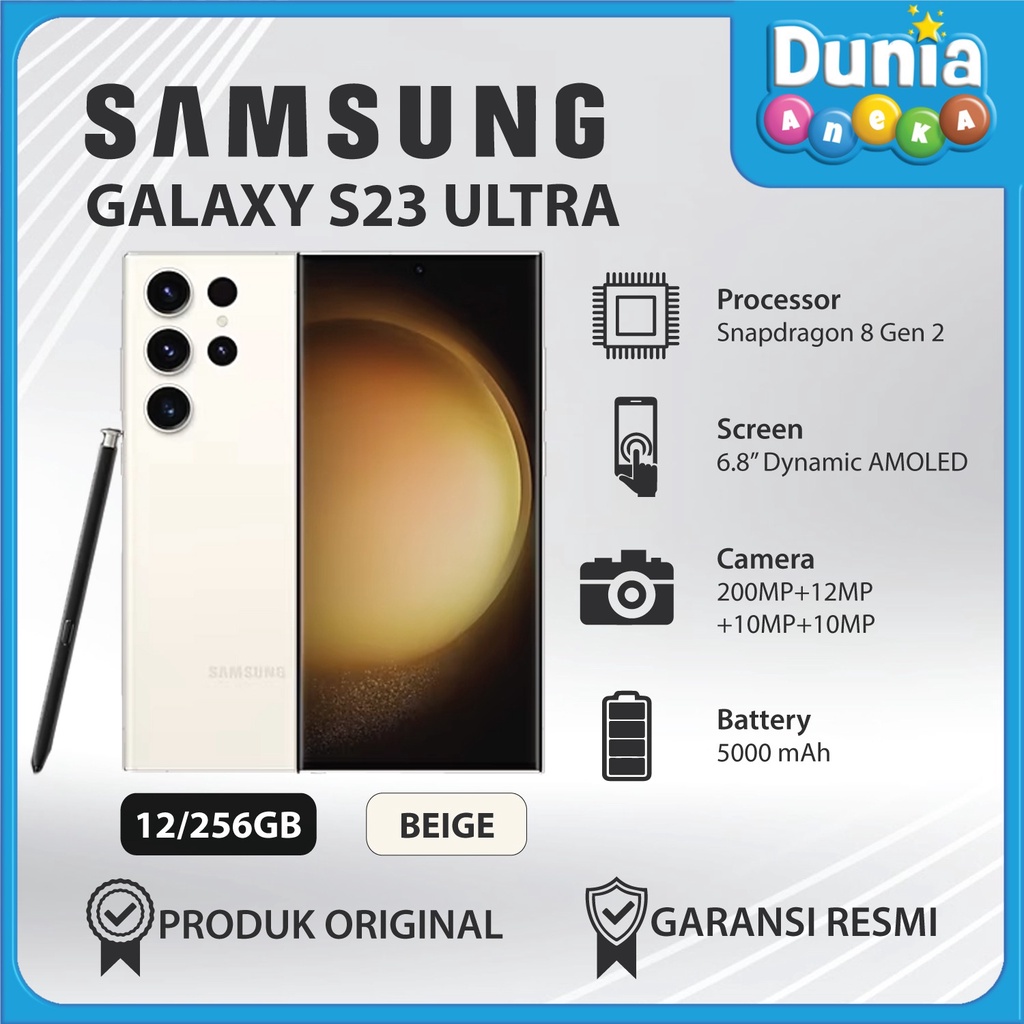 SAMSUNG GALAXY S23 ULTRA 5G 12/256GB 12/512GB - GARANSI RESMI