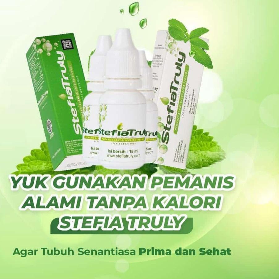 

♦ Pemanis Alami Stefia / Gila zero kalori Stevia / Gula tetes 15 ml ➱