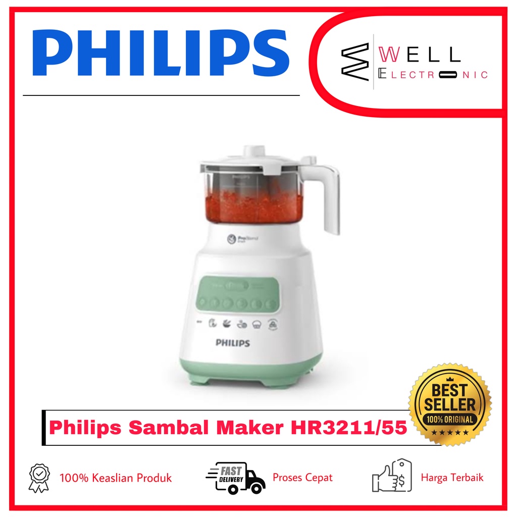 Philips HR3211/55 Chopper Sambal / Bumbu HR 3211/55 For HR2221 HR2222 HR2223