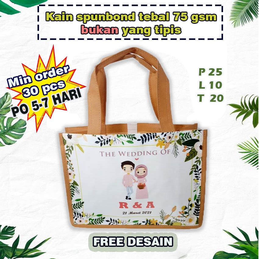 

Tas Souvenir Tasyakuran Wedding Pernikahan Unik Minimalis
