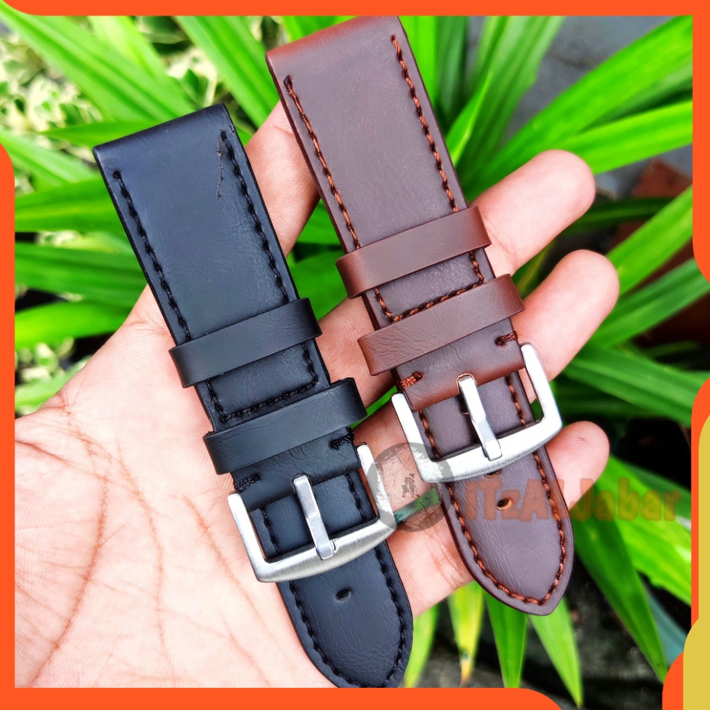 Strap tali jam Kulit 22mm 24mm 26mm Tali jam tangan Kulit tebal WH209