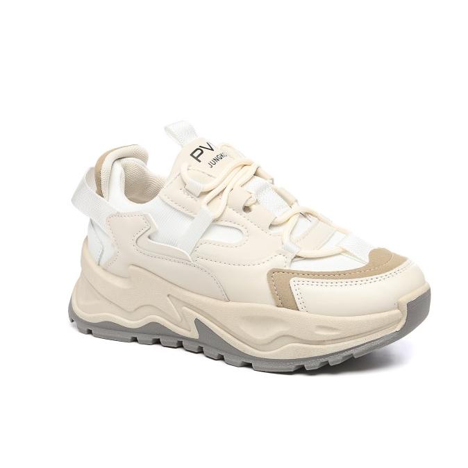PVN Jungkook Sepatu Sneakers Wanita Sport Shoes Krem 129