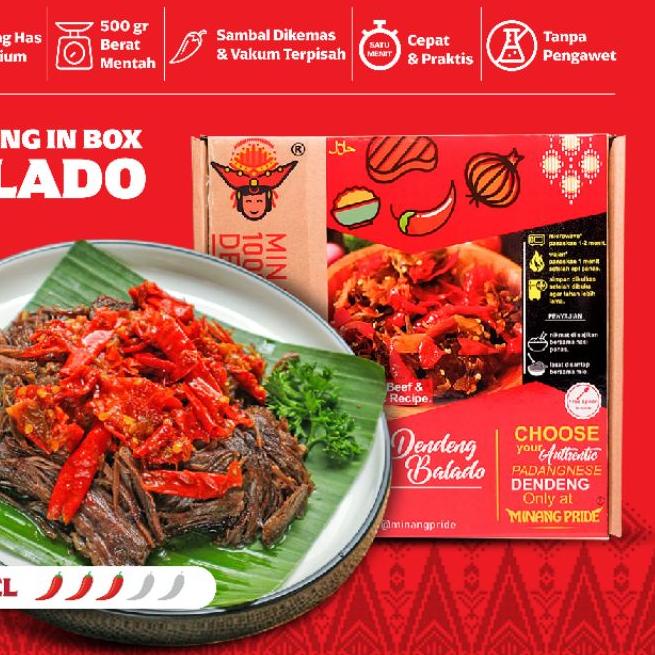 

✬ 500gr Dendeng Sambal Balado Minang Pride ♖
