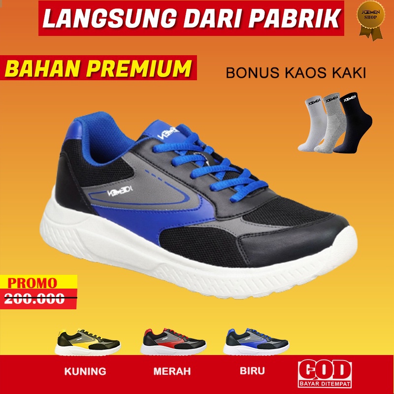 Sepatu Spatu Pria Olahraga Lari Joging Jogging Sapatu Running Original Voly Sepati Sneakers  keren R