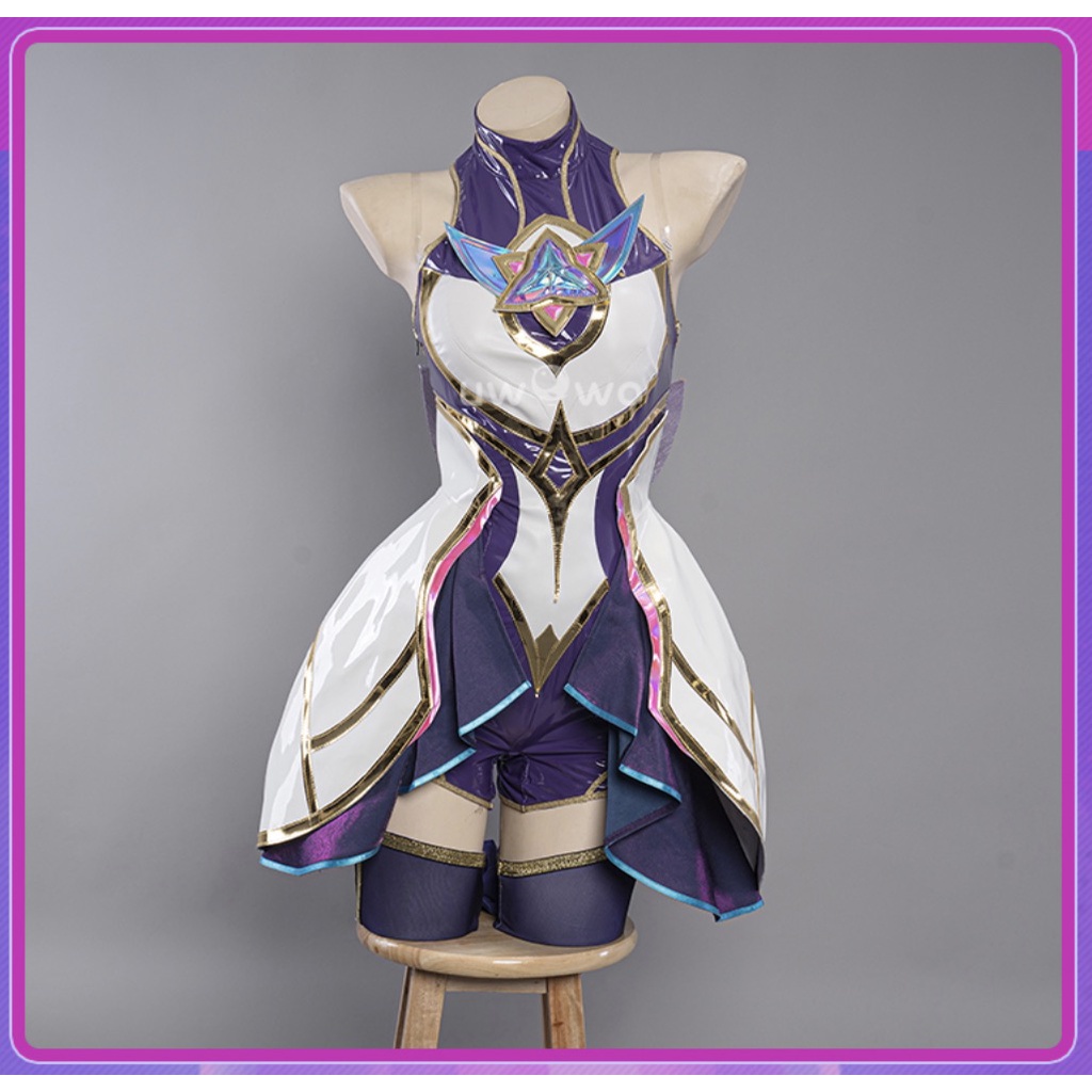 UWOWO Game League of Legends/LOL Star Guardian Akali Cosplay Costume K/DA Ahri SG Cosplay Role Play