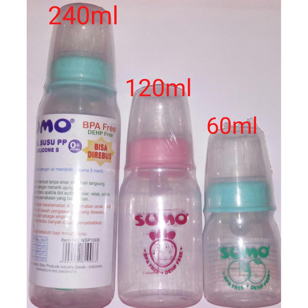 SUMO Ninio Botol Susu Bayi BPA Free 50ml 120ml 240ml