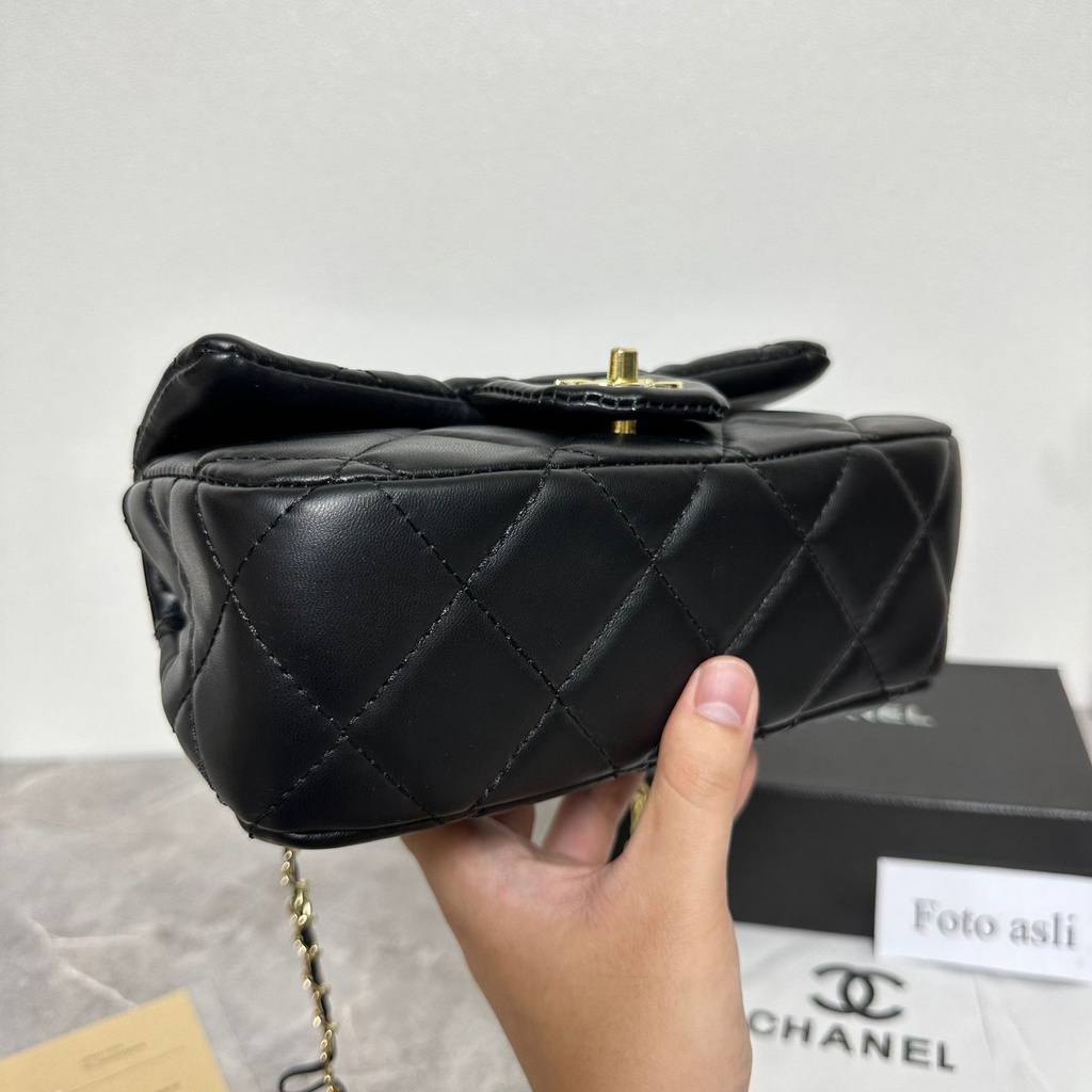 Ch Classic Mini Flap Bag 01 (Free Box+Invoice+KantongKain+Bubblewrap)