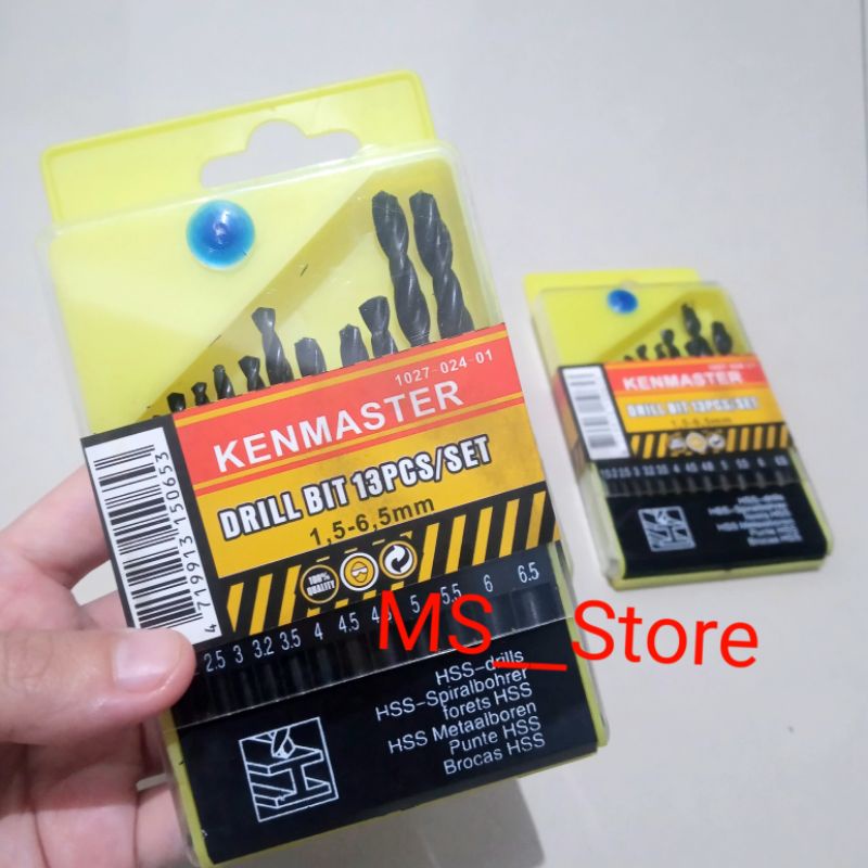 Mata Bor set besi 1 set original drill
