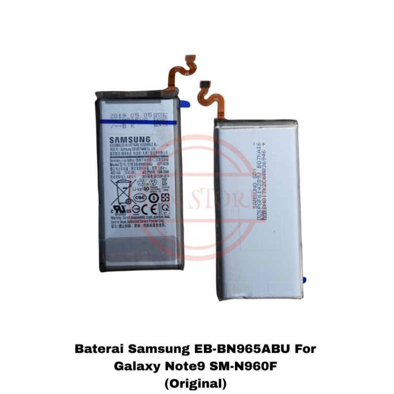 BATRE BATERAI BATTERY SAMSUNG GALAXY NOTE 9 SM-N960F EB-BN965ABU ORIGINAL