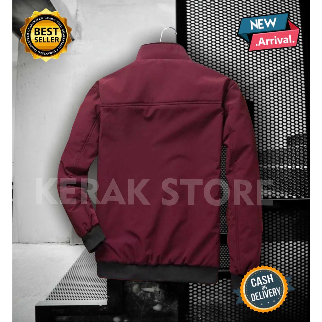 Jaket bomber perasut Kantor Pria Bomber parasut Pria