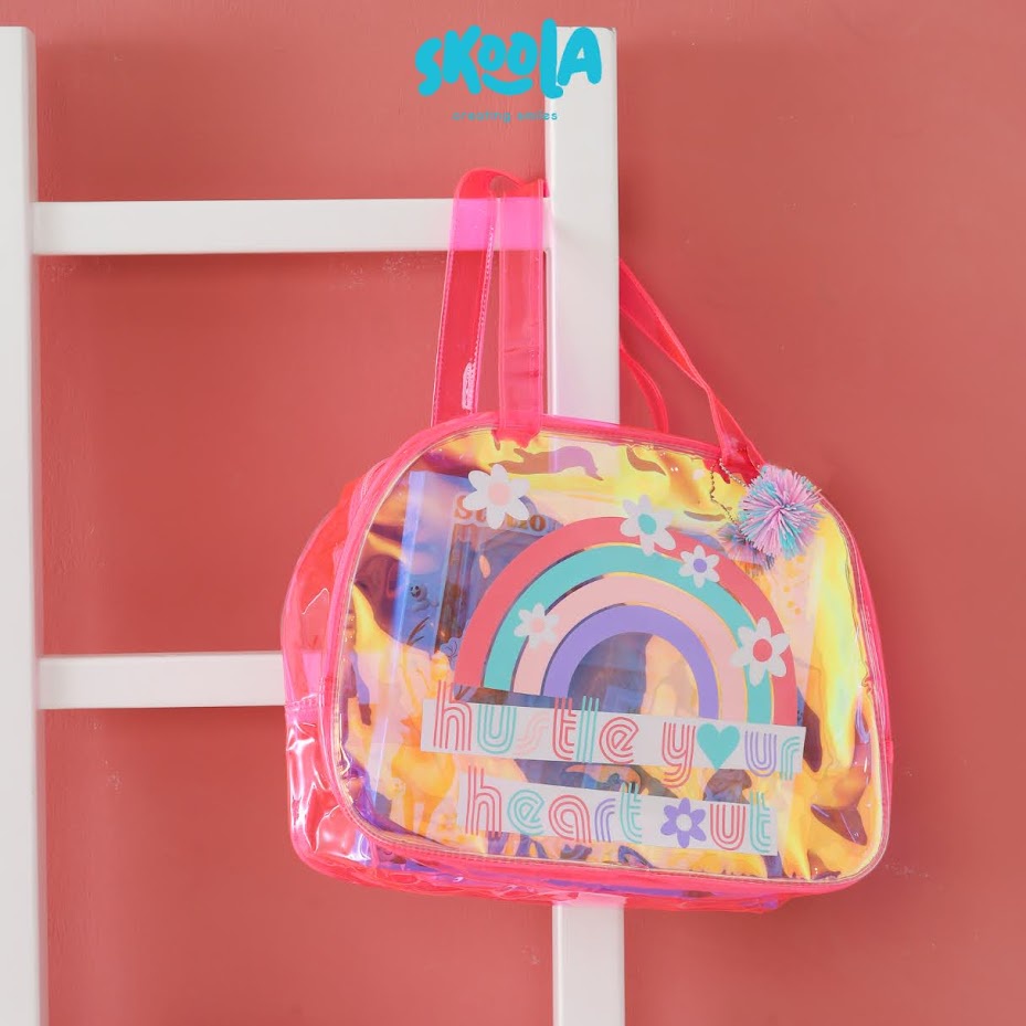 Skoola Tas Anak Perempuan Kursus Les SD Remaja Multifungsi Tote Unicorn Mermaid Waterproof - Horu