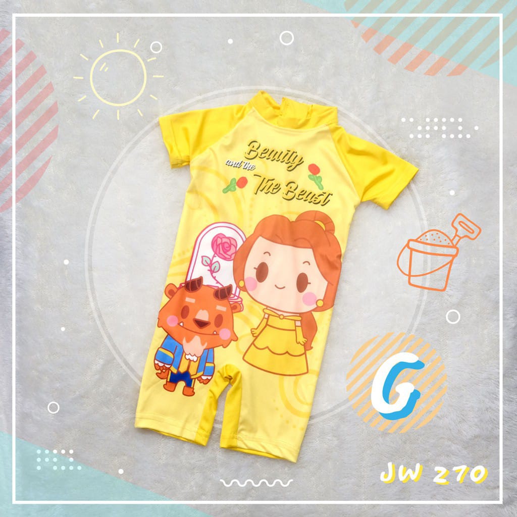 Baju Renang anak perempuan Junior Wardrobe Vol. 2 Motif Unicorn &amp; JW-270