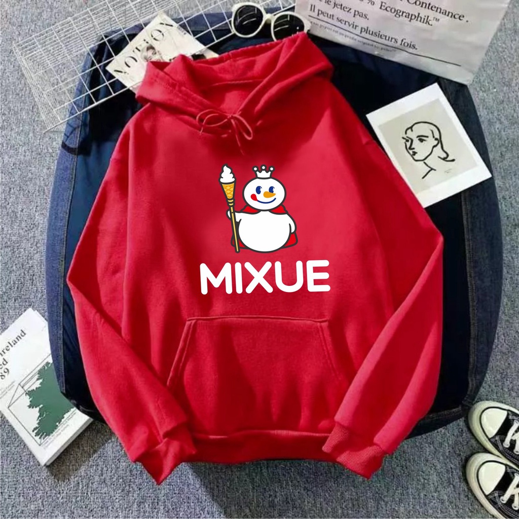 FenishaStore MIXUE ICE CREAM Viral Sweater Hoodie Wanita Size M-L-XL-XXL Bisa Bayar Ditempat COD