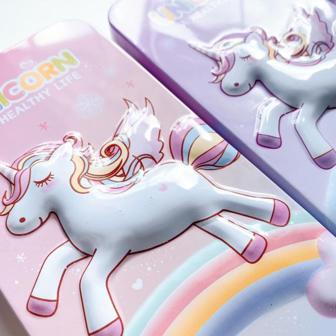 

Kotak pensil unicorn premium free mini pensil box