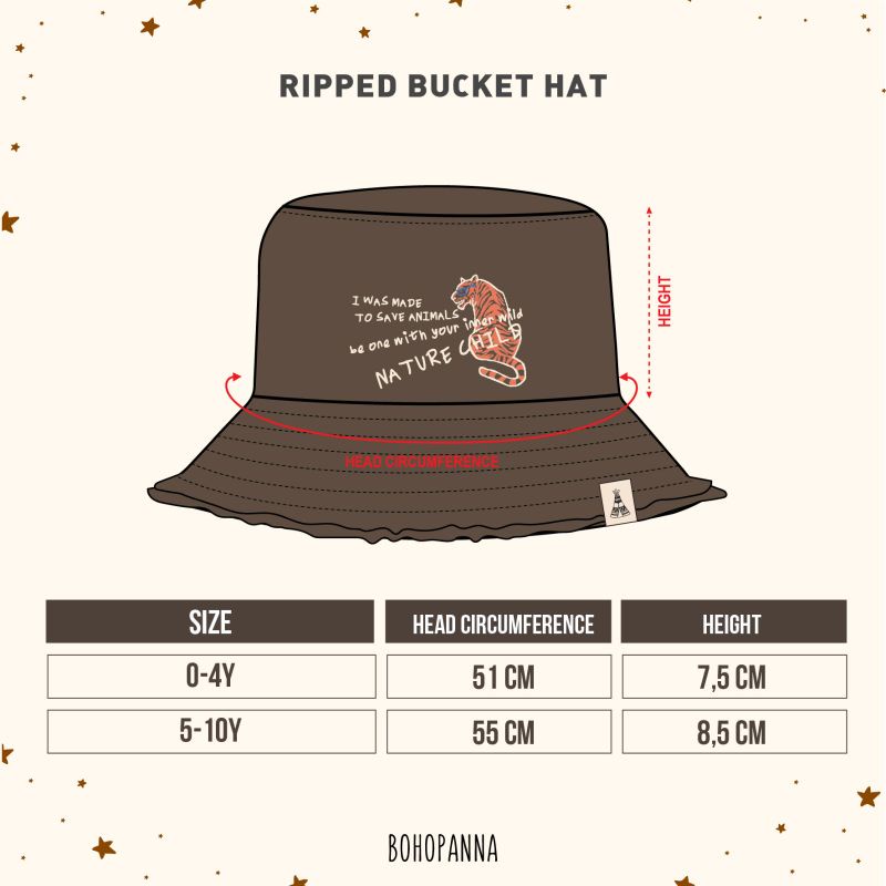 Ripped Bucket Hat B41