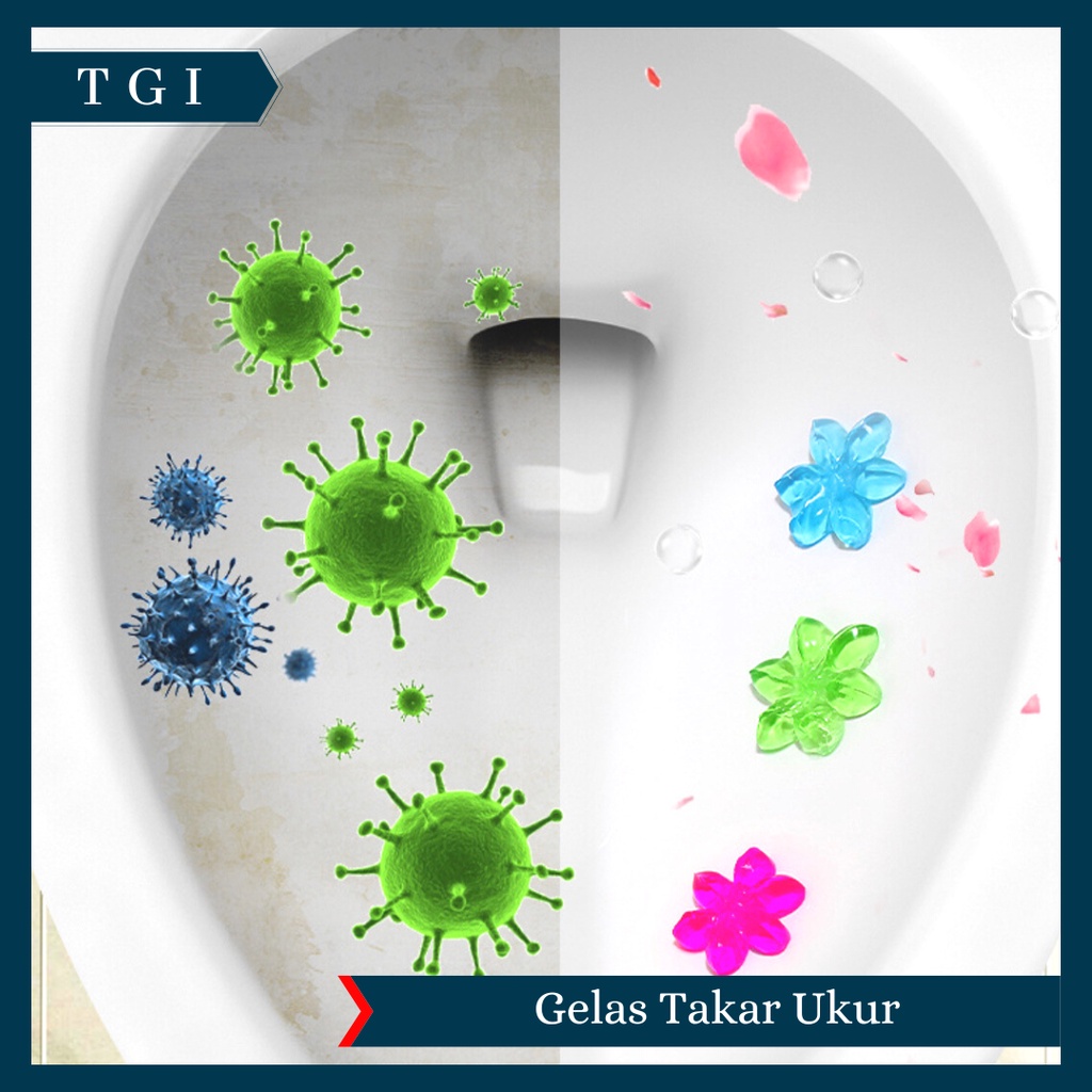 TGI - PARFUM TOILET / STERIL PEWANGI WC / FRAGRANCE GEL TOILET CLEANER KLOSET / GEL PENGHARUM KLOSET WC ANTI BAU