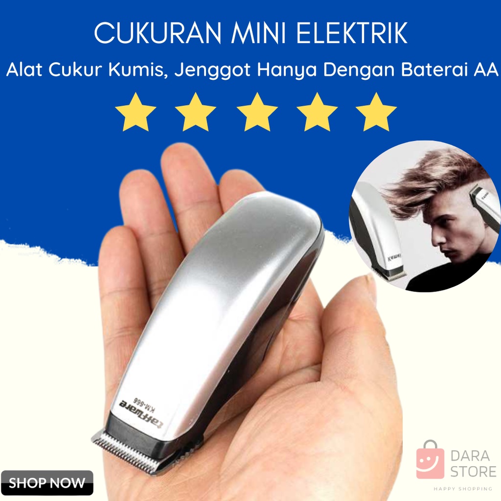 Alat Cukur Rambut Jenggot Brewok Mini Portable/ Cukuran Jenggot / Alat Cukur Rambut Jenggot Brewok M